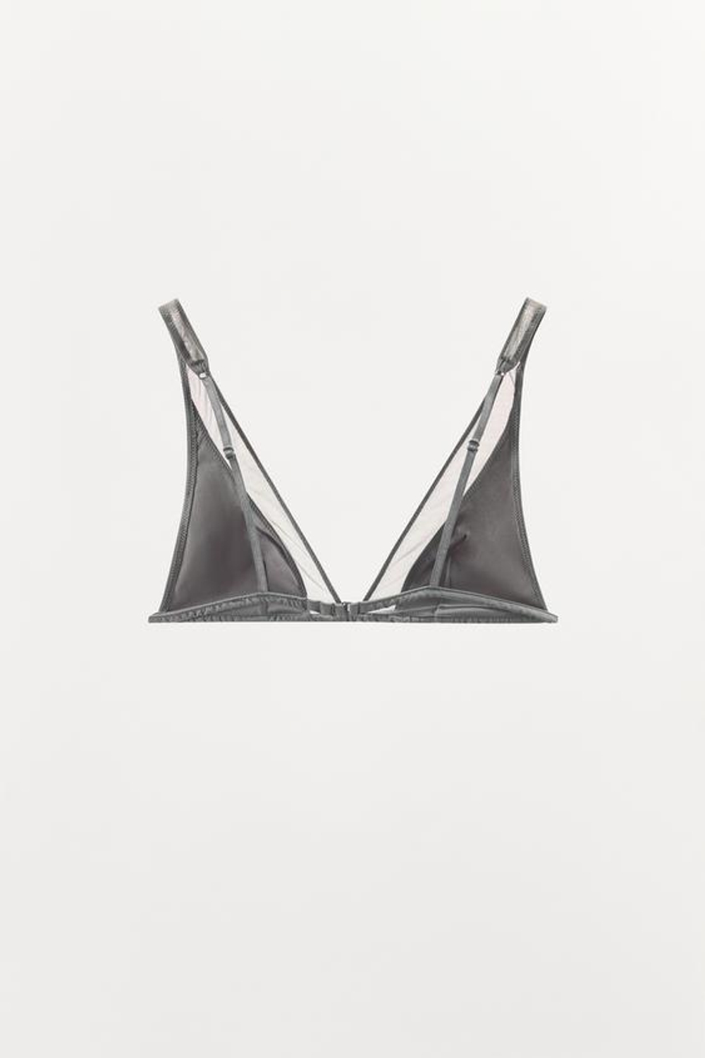 БЮСТГАЛЬТЕР С ТРИУГОЛЬНЫМИ ЧАШКАМИ И ТЮЛЕМ - ZARA