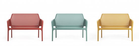 Диван пластиковый Net Bench Nardi цвет коралловый