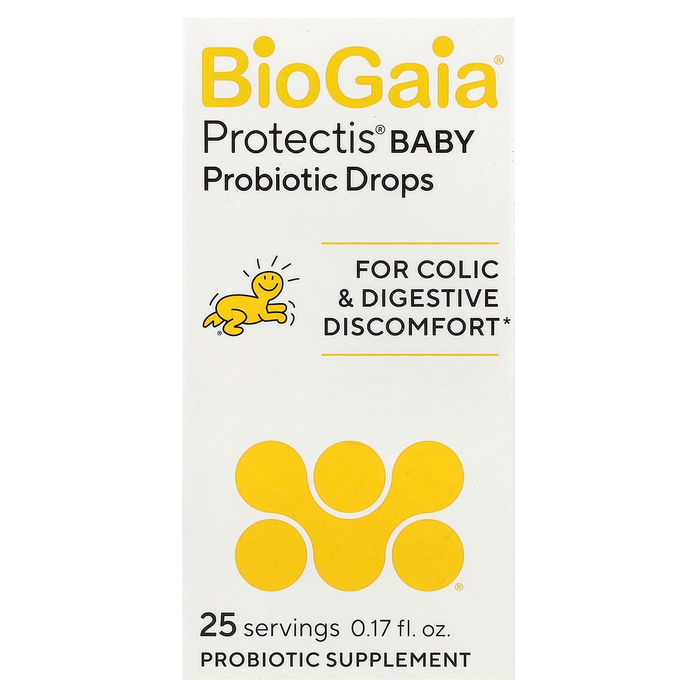 BioGaia, Protectis® Baby, пробиотик в каплях для детей, 100 млн КОЕ, 5 мл (0,17 жидк. унции)