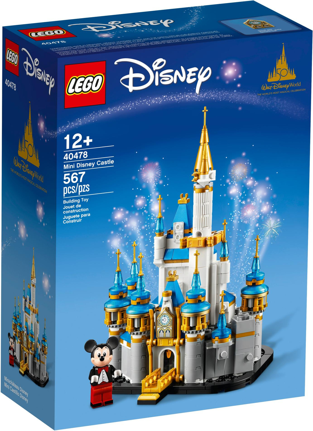 Конструктор Лего дисней Сувенирный набор Замок 40478 LEGO Disney Mini Castle 567 деталей 12+