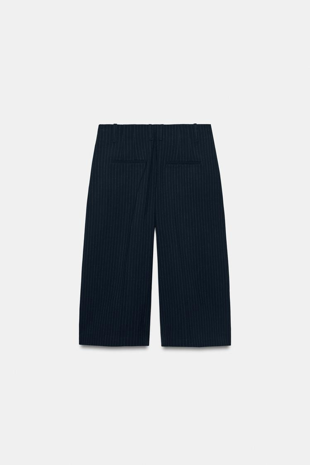 ZARA ПРЯМЫЕ ШОРТЫ С ЗАЩИПАМИ — ZW COLLECTION, ПОЛОСКИ