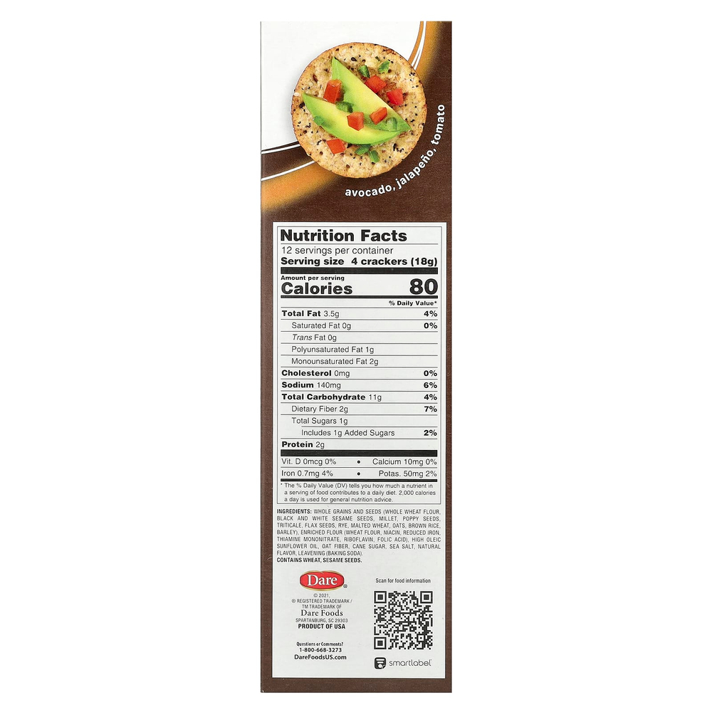 Breton Original Crackers, Grains First ™, крекеры, цельнозерновые продукты, 207 г (7,3 унции)