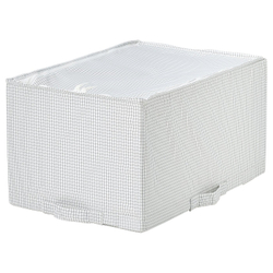 IKEA STUK  (ИКЕА СТУК)  -  Сумка для хранения - белый/черный 34x51x28 см