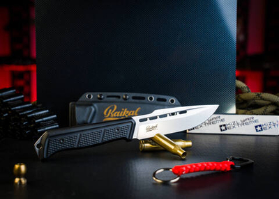 Туристический нож Baikal VG-10 (Cryo) StoneWash Kydex, G10 Черный