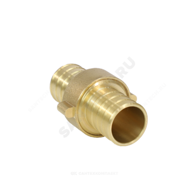 Соединитель штуцерный латунь разъемный для шланга Дн 15 9105 Aquasfera 9105-01