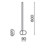 Настенный светодиодный светильник Maytoni Light stick MOD237WL-L6BS3K