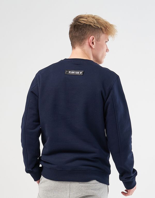Толстовка We Don’t Care Basic Logo Sweatshirt Navy - фото 3