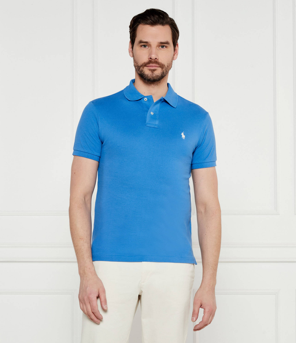 Поло Basic Mesh POLO RALPH LAUREN - голубой(710536856)