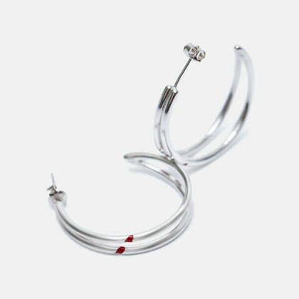 Мерч Jimin Red Carving Earring