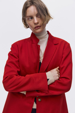 Однобортный блейзер из габардина - H&M