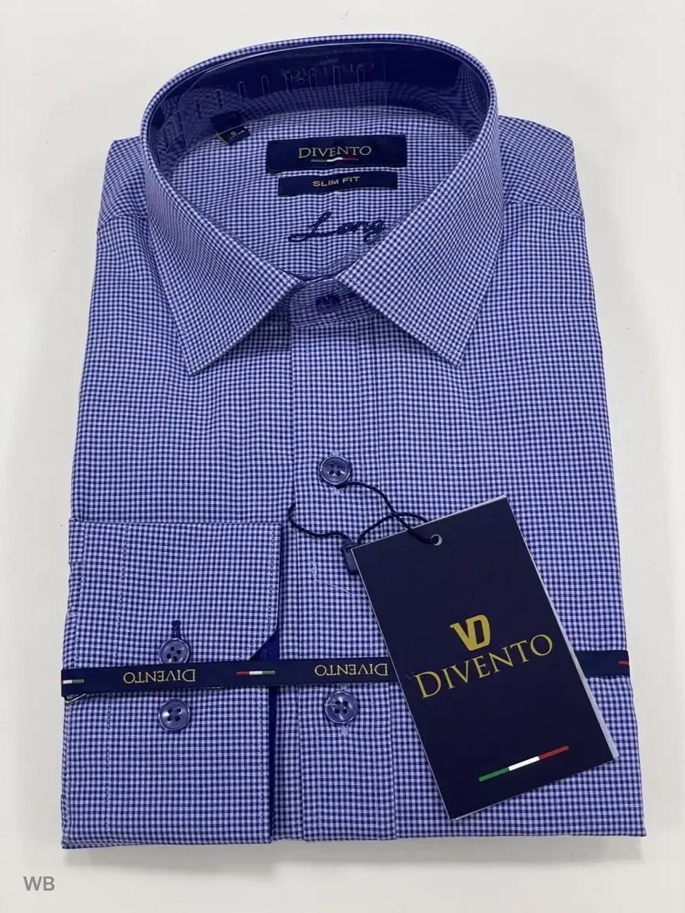 Рубашка на высокий рост LONG SLIM FIT с длинным рукавом