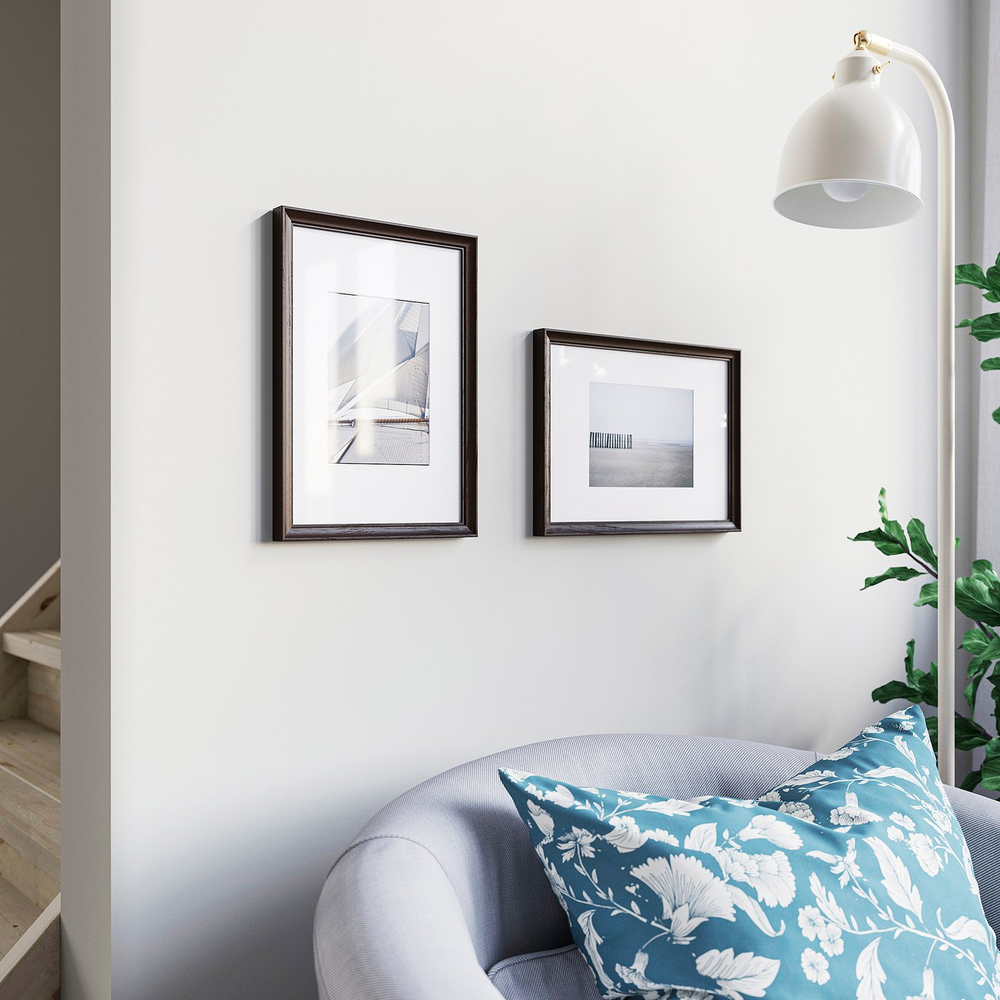 IKEA KLOTKÖRSBÄR  (ИКЕА КЛОТКЁРСБЭР)  -  Рамка - под дуб/тёмно-коричневая 21x30 см