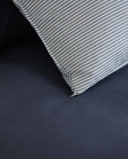 ZARA HOME ПРОСТЫНЯ ИЗ ПЕРКАЛЯ (КОЛИЧЕСТВО НИТЕЙ 300), ТЕМНО-СИНИЙ