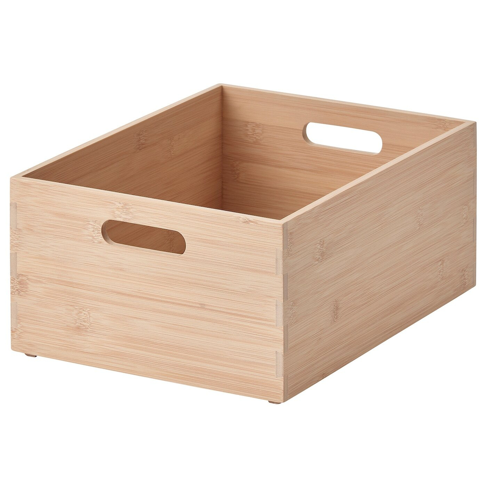 IKEA UPPDATERA (ИКЕА УППДАТЕРА) — Контейнер, светлый бамбук, 24x32x15 см