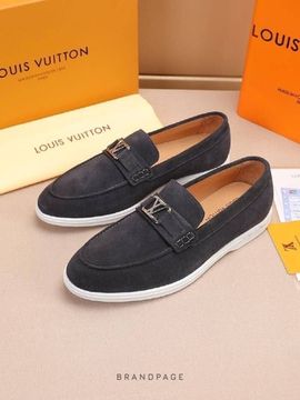 Лоферы графитовые от Louis Vuitton BP5-859881