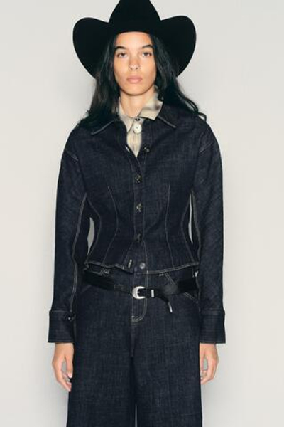ДЖИНСОВАЯ РУБАШКА Z1975 С БАСКОЙ — ZARA