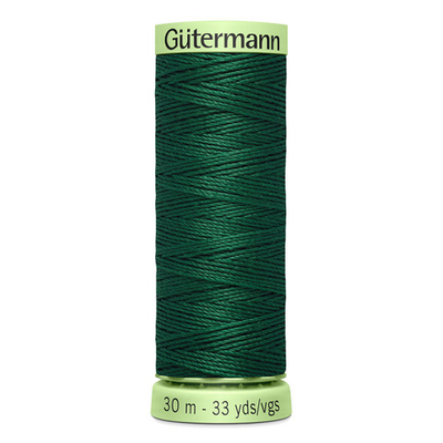 Нить Top Stitch 30/30 м для декоративной отстрочки, Gutermann, 340 зеленый трилистник