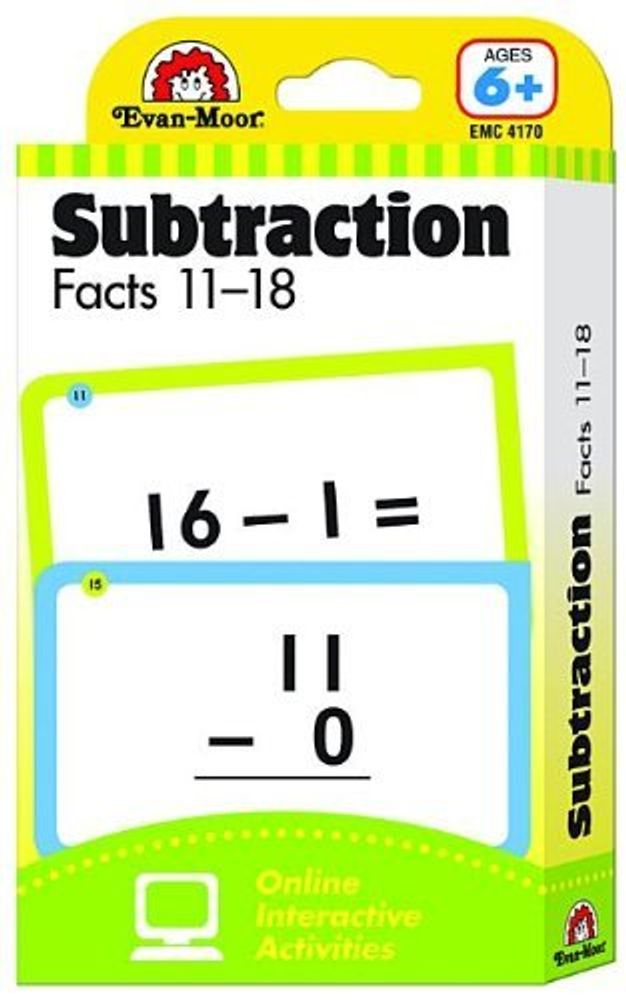 Flashcards - Subtraction Facts 11-18 Flashcards - Subtraction Facts 11-18
