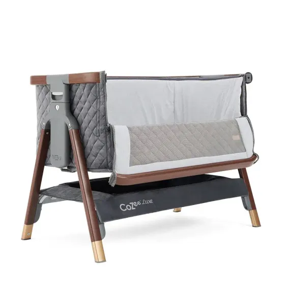 Колыбель приставная Tutti Bambini CoZee Luxe Walnut Cream с колесами