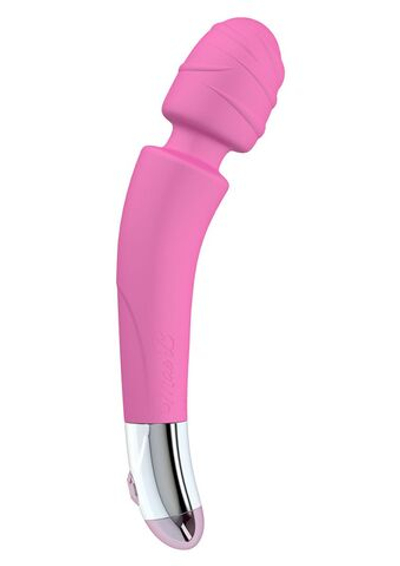 Розовый вибромассажер Soft Touch Body Wand - 20 см. (Цвет: розовый)
