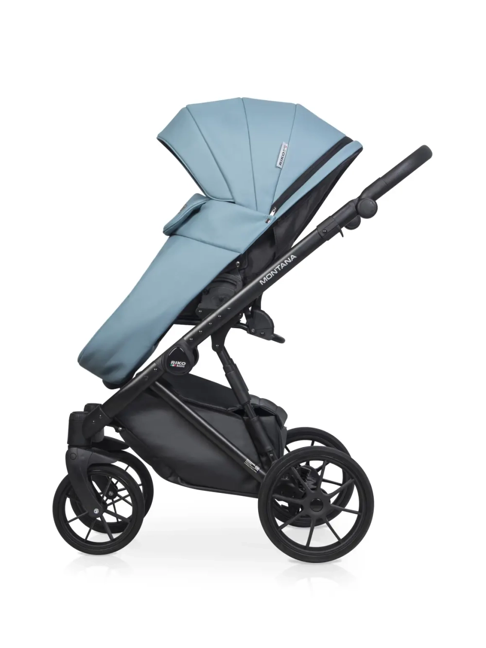 Коляска 2 в 1 Riko Basic Montana Ecco цвет 16 Blue (голубой)