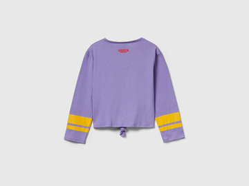 Benetton Футболка из 100% хлопка c принтом «Stranger Things», сиреневый