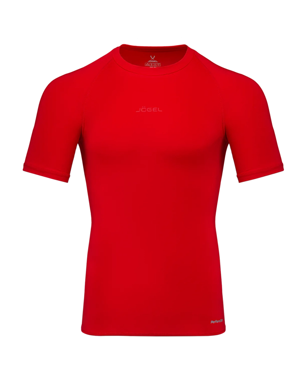 Футболка компрессионная Jögel PerFormDRY Baselayer Tee SS 2, красный