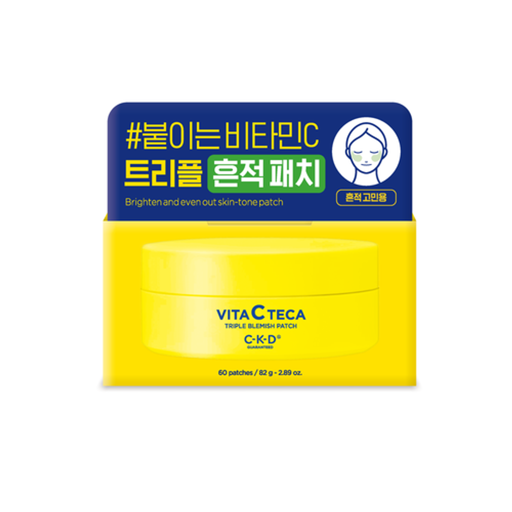 CKD Патчи выравнивающие с витамином С - Vita C teca triple blemish patch, 60шт