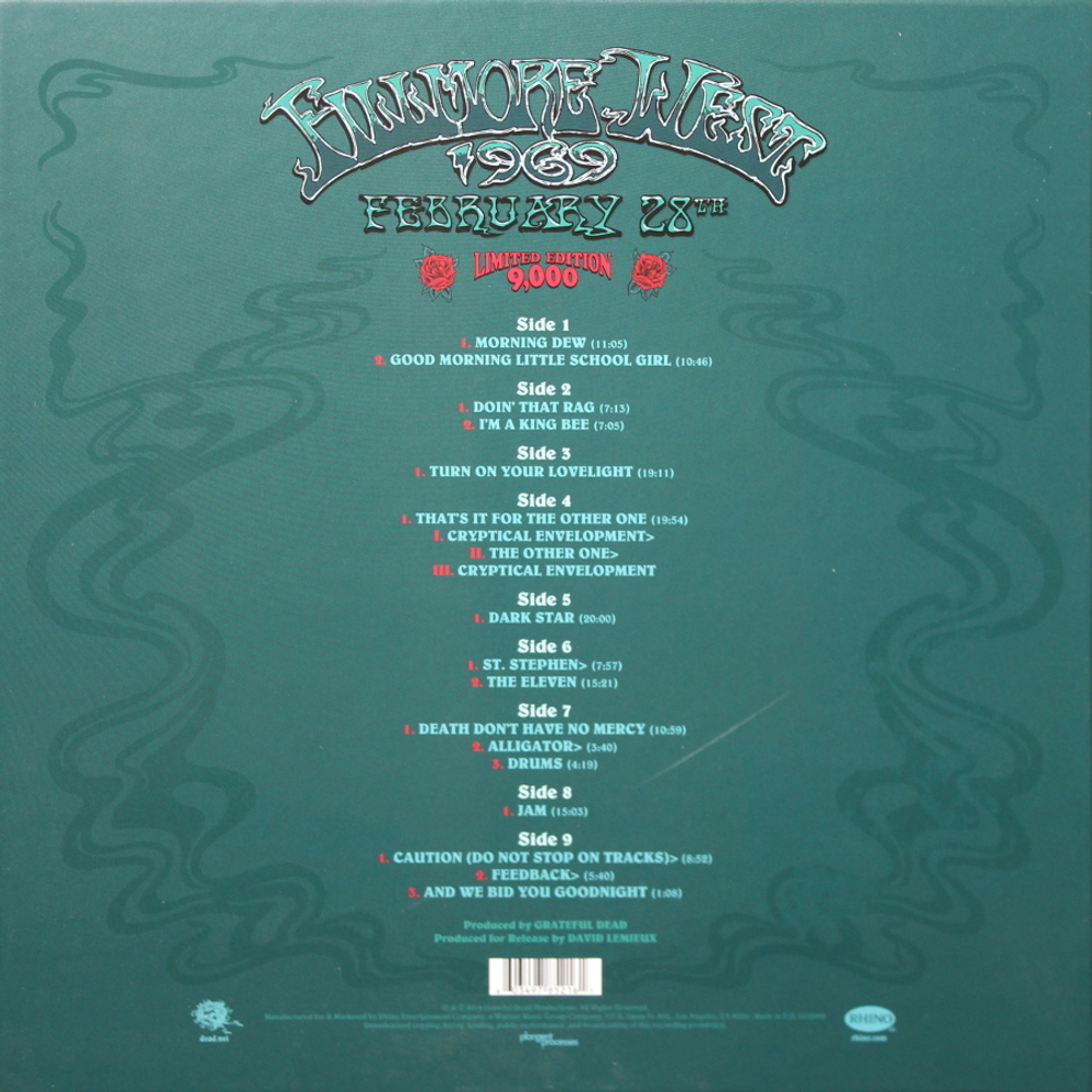 Grateful Dead / Fillmore West 1969, February 28th (5LP)