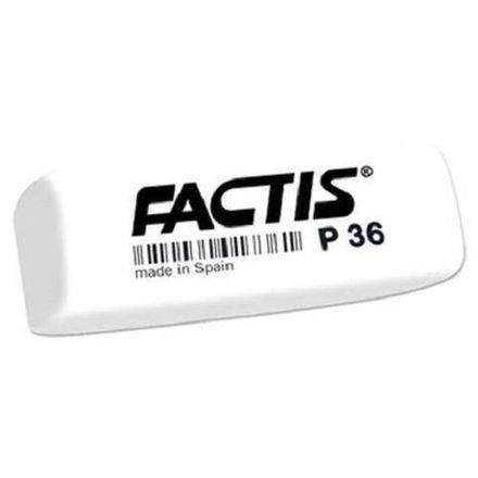 Ластик Factis P 36 прямоугольный, скошенные края, каучук