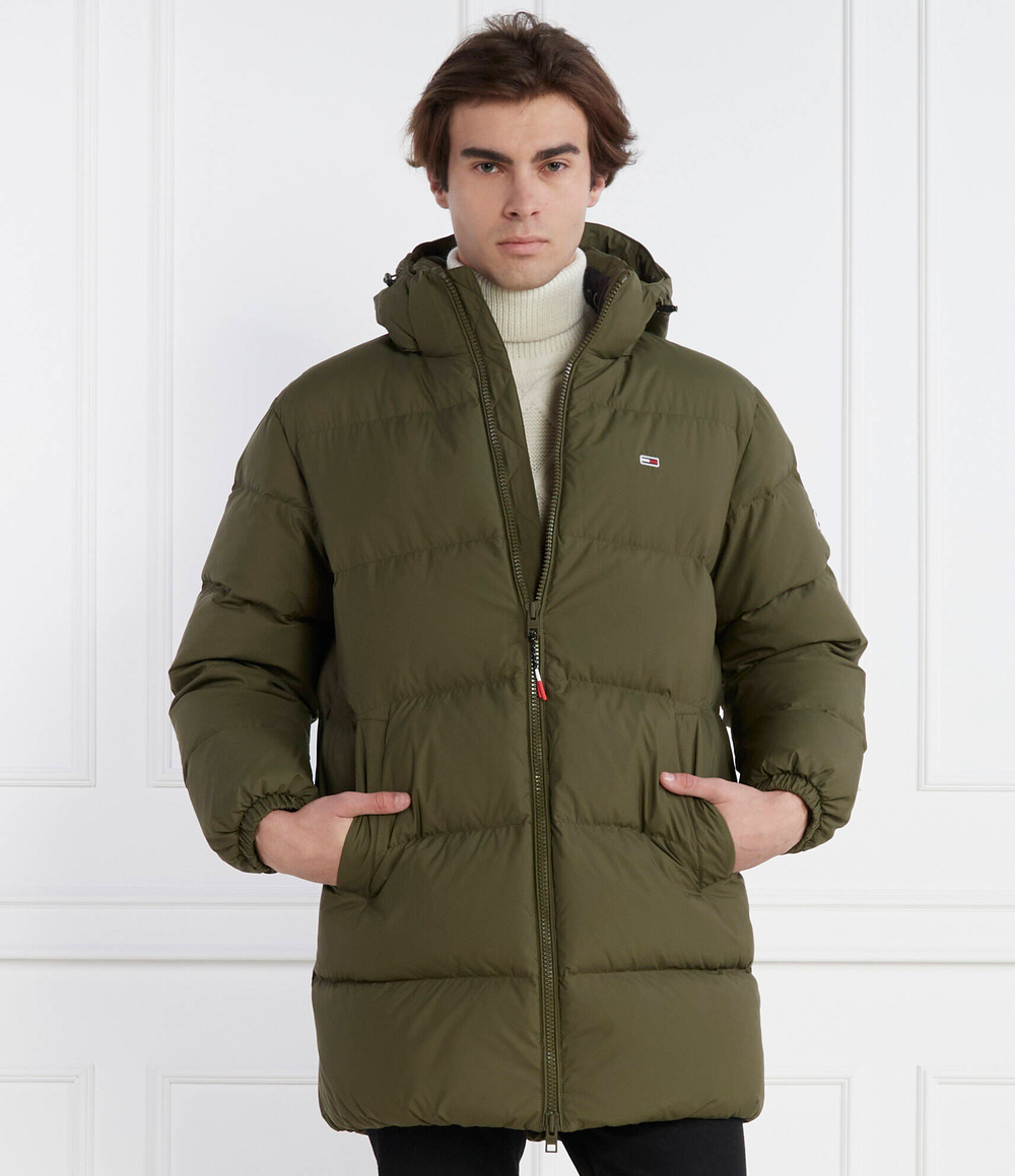 пуховая куртка essential Tommy Jeans - оливковый(DM0DM15117)