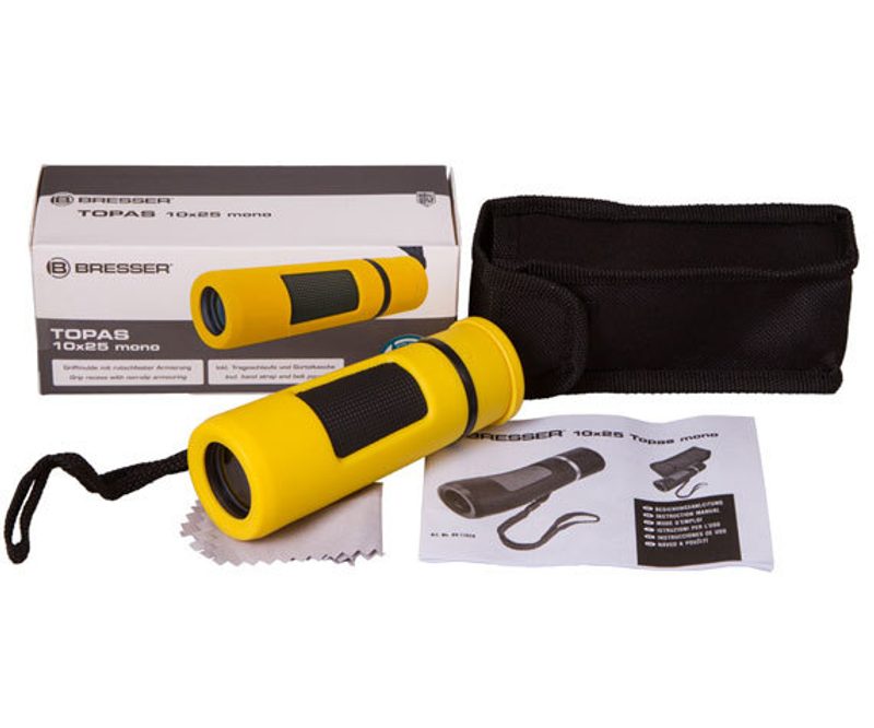 Монокуляр Bresser Topas 10x25 Yellow - фото 4