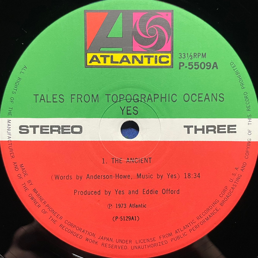 Yes ‎– Tales From Topographic Oceans 2LP (Япония 1974г.)