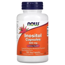 NOW Foods, Inositol 500 mg, 100 Veg Capsules | Inozitol, 500 mg, 100 kapsula