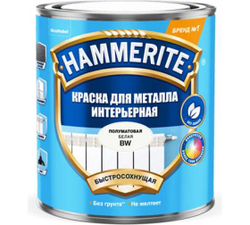 Краска для металлических поверхностей интерьерная Hammerite база BC 0,9 л