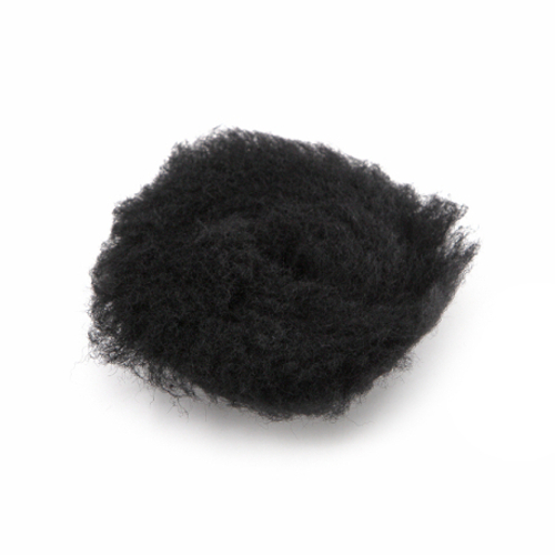 Shine Systems Black Wool Pad - полировальный круг из черного меха, 75 мм