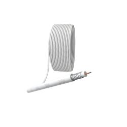 ЭРА Кабель коаксиальный RG-6U, 75 Ом, CCS/(оплётка Al 48%), PVC, цвет белый, бухта 100 м, SIMPLE | 