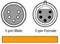 Chauvet DMX5P10FT DMX Cable