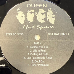 Виниловая пластинка Queen – Hot Space LP