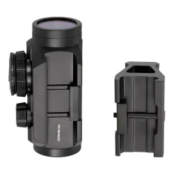 Коллиматор Nikko Stirling Flash 1X30mm NRD30H, 3 МOA, на Weaver - вид снизу, корпус прицела и крепление