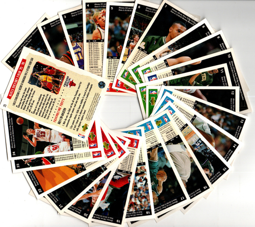 Набор баскетбольных карточек NBA - Юппер Деск - Upper Deck - 25 штук. 1996 год США № 1-25