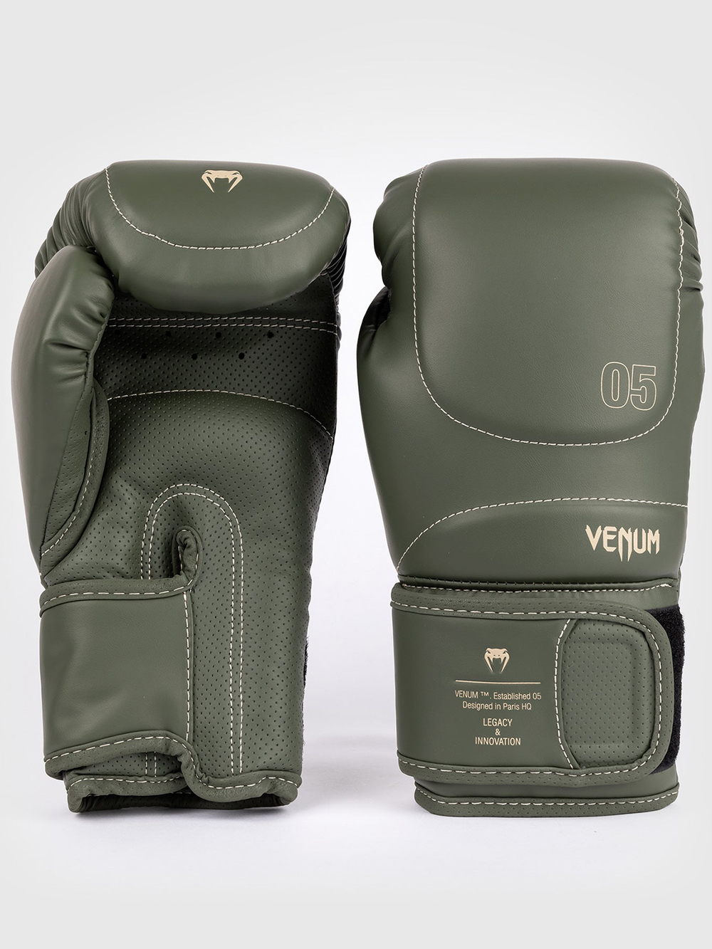 Перчатки боксерские Venum Impact Evo Military Green