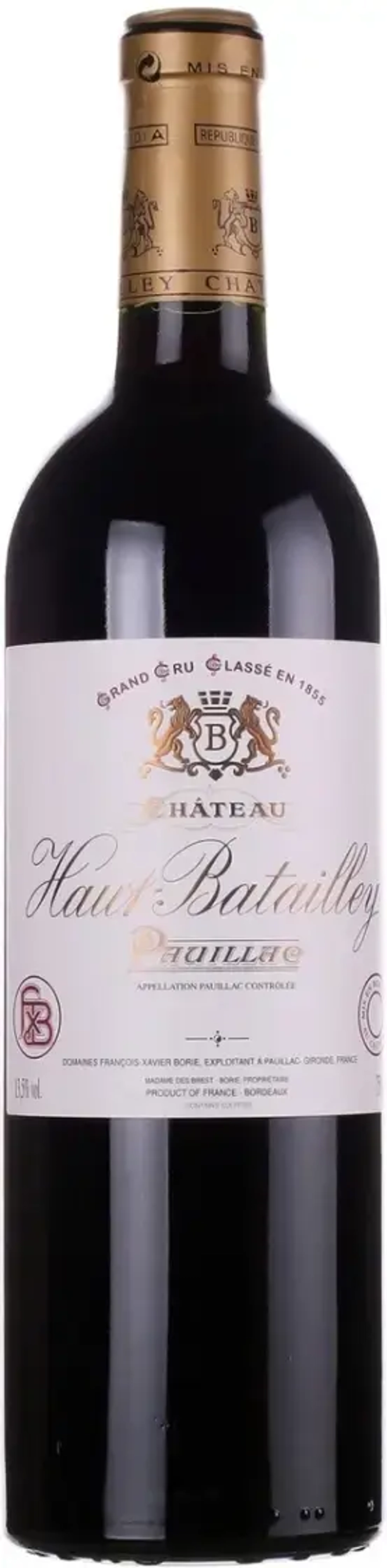 Вино CHATEAU HAUT-BATAILLEY PAUILLAC AOC 2022