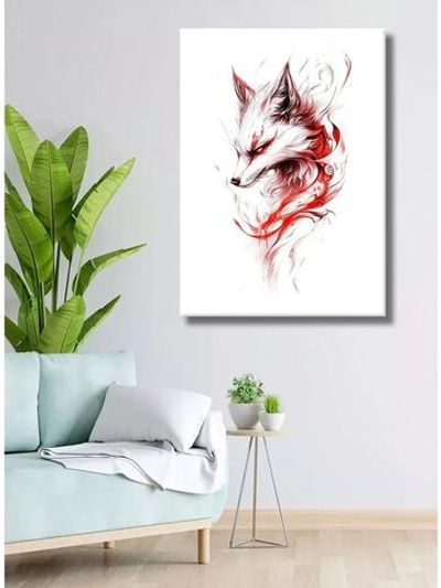 Картина "Огненный лис", галерейная 50х70см 1шт.