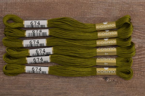 Мулине Lecien Cosmo, цв. 0674 / 6 мот. по 8 метров, в 6 сложений