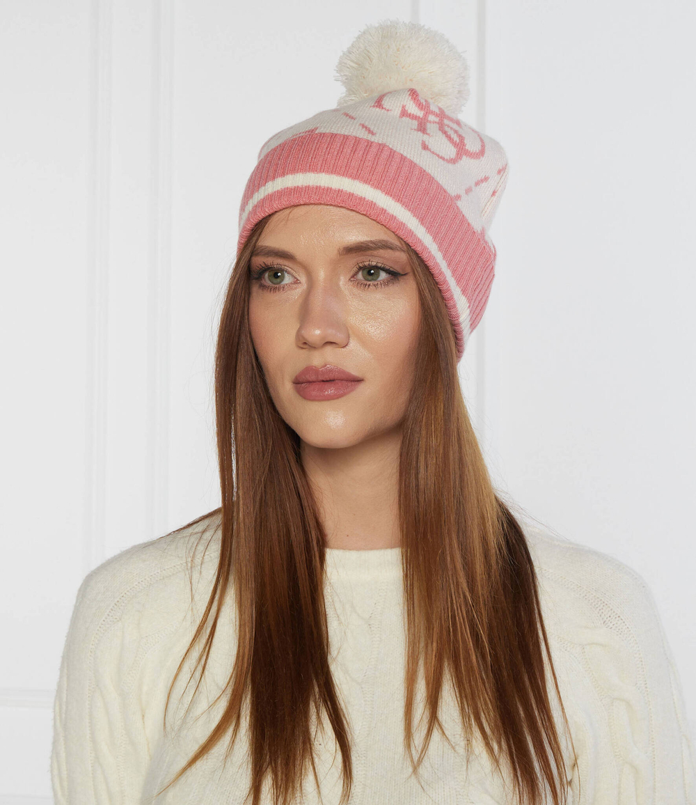 Шапка 4G BEANIE GUESS ACTIVE - розовый(V3BZ03 Z39B0)