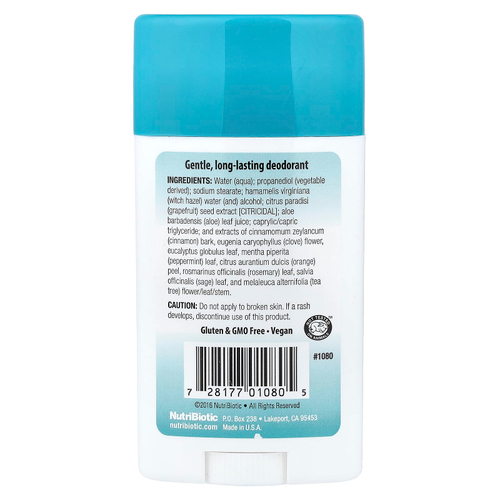 NutriBiotic, Дезодорант, чайное дерево, 75 г (2,6 унции)