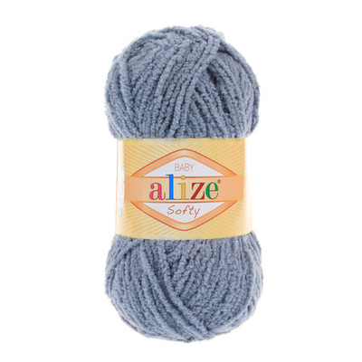 Пряжа Alize (Ализе) Softy / уп.5 мот. по 50 г, 115м, 119 серое небо A