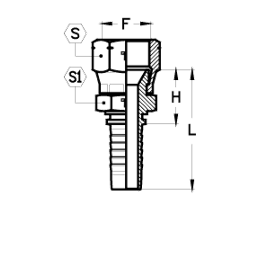 Фитинг DN 10 JIS 18x1.5