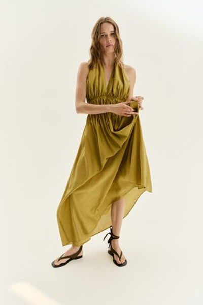 Платье-клёш с бретелью через шею - H&M